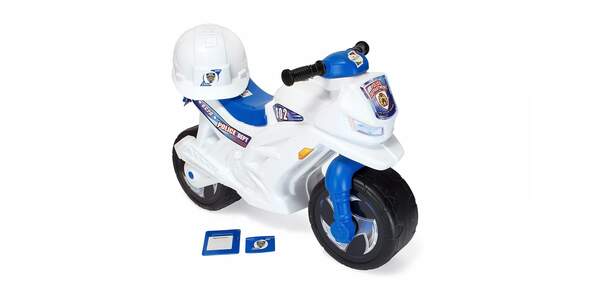 Мотоцикл Біговел 2-х колісний  білий з каскою 501в.2 (шт.)