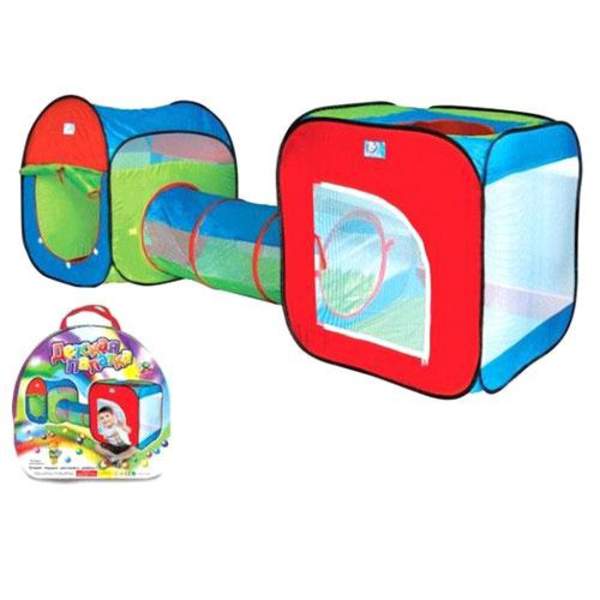 Намет M 2503 (6шт) з тунелем, 240-74-84см, вх. на блискавці, вх.на липуч,отвір на даху, в сумці, (шт.)