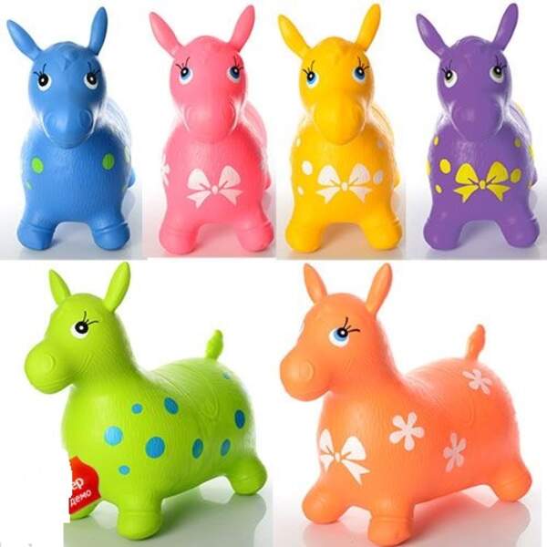 Стрибуни-коники MS 0372 (12шт) ПВХ, 1300г, 6 кольорів, в кульку, 30-22-7см (шт.)