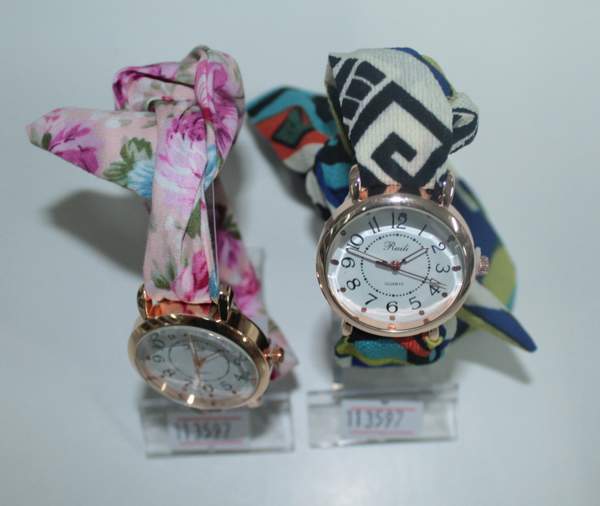 ГОДИННИК НАРУЧНИЙ жіночий, ремінець- тканина #16 (шт.)