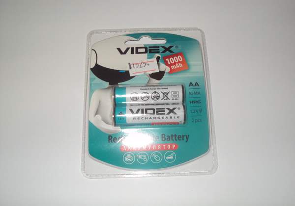 акам   Videx R06 1000 mAh 2 бл, /20/200 (шт.)