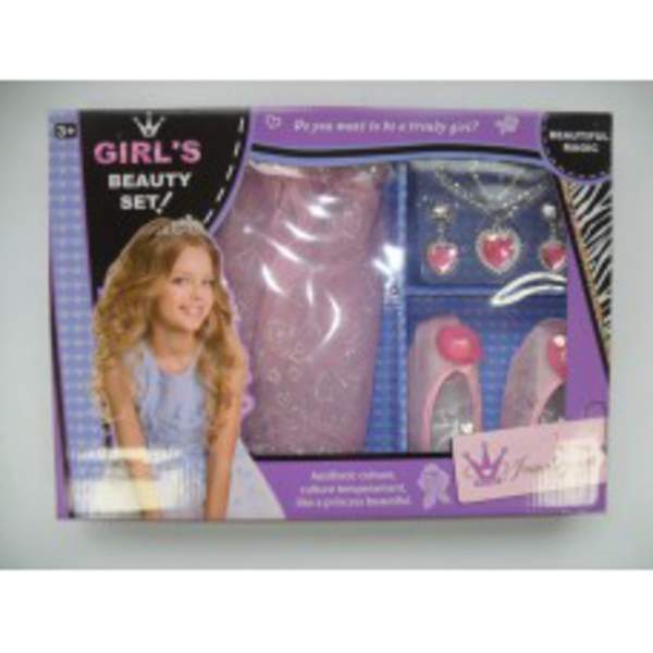 Набір аксесуарів 601-2 (24шт) туфлі, спідниця, кольє, сережки, в кор-ці, 42-30,5-5,5см (шт.)