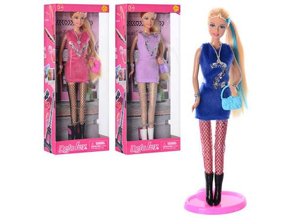 Лялька DEFA 8271 (24шт) 31см, сумочка, 3 кольори, в кор-ці, 13-32-6см (шт.)