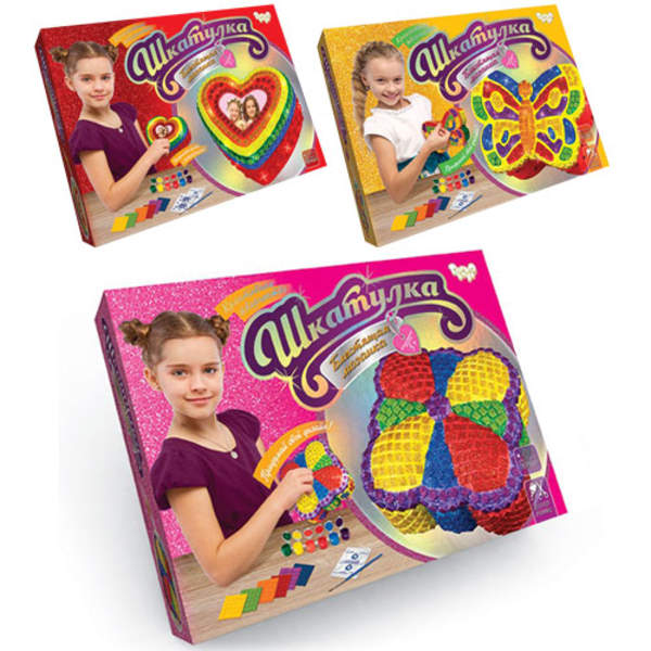 Набір креативної творчості "Скринька "Блискуча мозаїка" (6) SHR-01-01,02,07 (шт.)