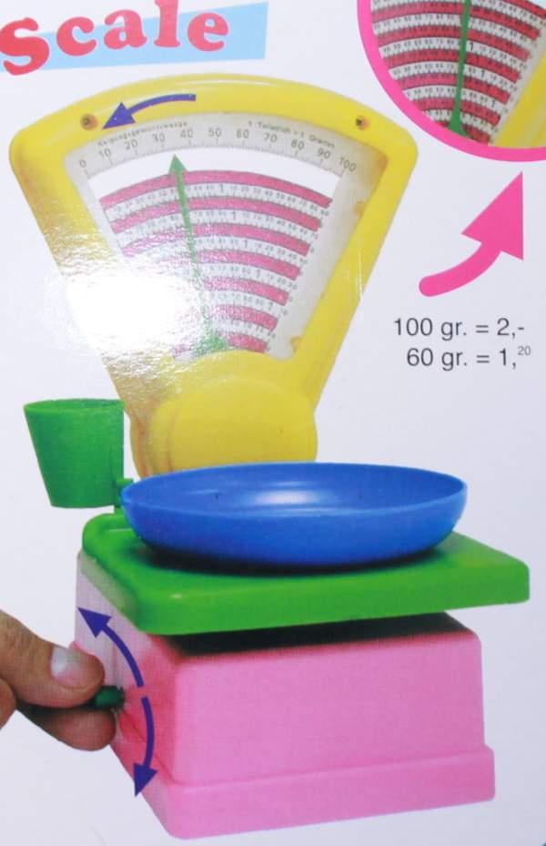 Ваги 2003 (36шт) 19см, рухлива стрілка, в кор-ці, 13-21-16см (шт.)