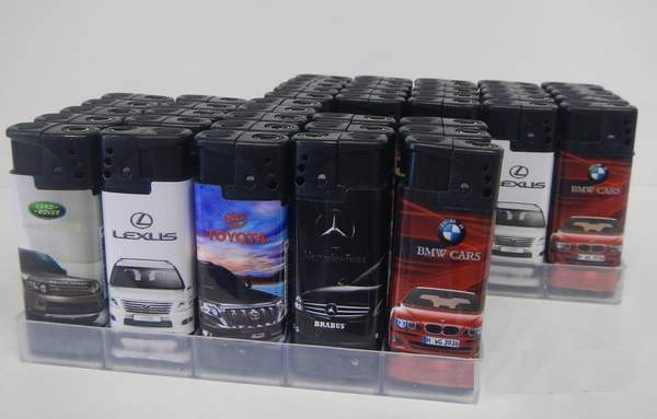 Запальничка з ліхтариком 3Х-1309 турбо LED (50/1000) (шт.)