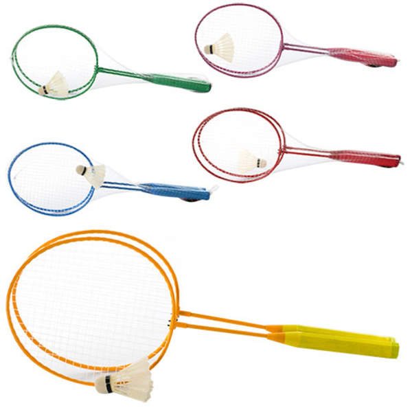 Бадмінтон залізний MS 0751 (50шт) ракетки 2шт,56,5см волан, 5 кольорів, у сітці, 56,5-20,5-4,5см (шт.)