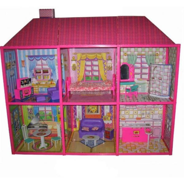 Будиночок 6983 (5шт) 108,5-93-37см, 2 поверхи, 6кімнат, меблі, для ляльок 29см, 128дет, в кор-ці, 70 (шт.)