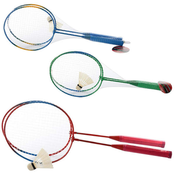 Бадмінтон залізний MS 0752 (50шт) ракетки 2шт, 56,5см, волан, 3 кольори, сітка, 56,5-20,5-4,5см (шт.)
