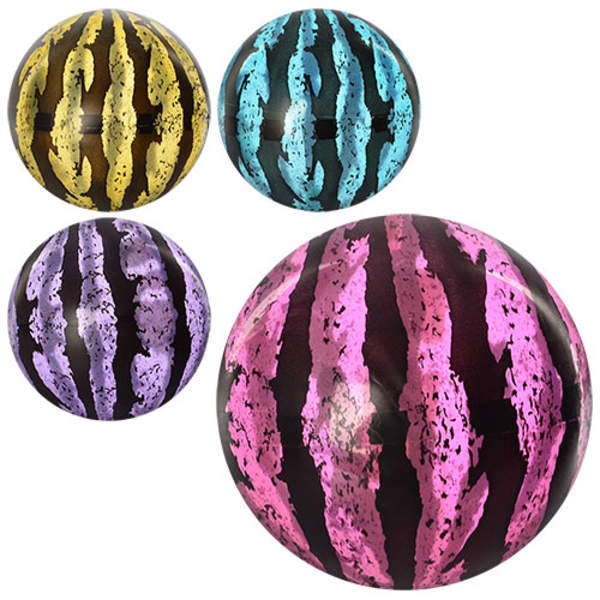 М'яч дитячий MS 0923 (250шт) 6 дюймів, кавун, прозорий, ПВХ, 45г, 4 кольори (шт.)