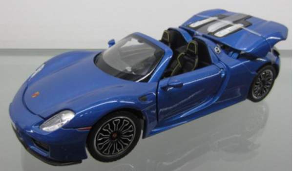 Машина металл 68243A (12шт/2)"АВТОПРОМ",1:24 Porsche 918 Spyder, бат,св,зв,отк.дв,капот,баг,в кор.25 (шт.)