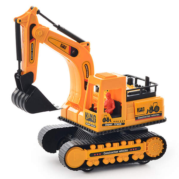 Екскаватор 708-02 (120шт) інер-й, рухомі ківш та кабіна, в кульку, 23-10,5-9см (шт.)