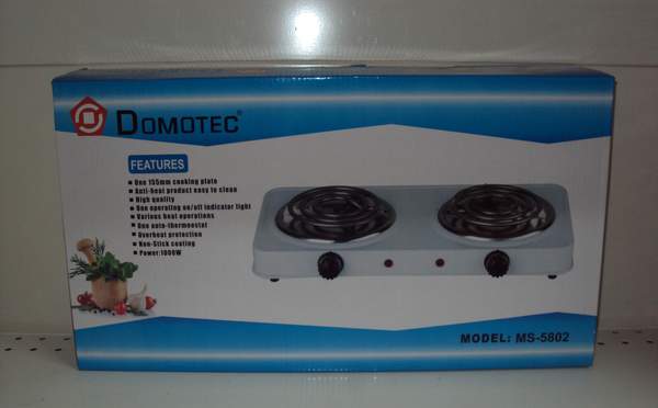 Електроплита Domotec MS 5802 (2 Комфортки спіраль) (6) 3027 (шт.)