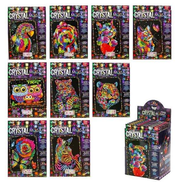 Креативна творчість "CRYSTAL MOSAIC" с.2 (20) CRM-02-01,02,03,04...10 (шт.)