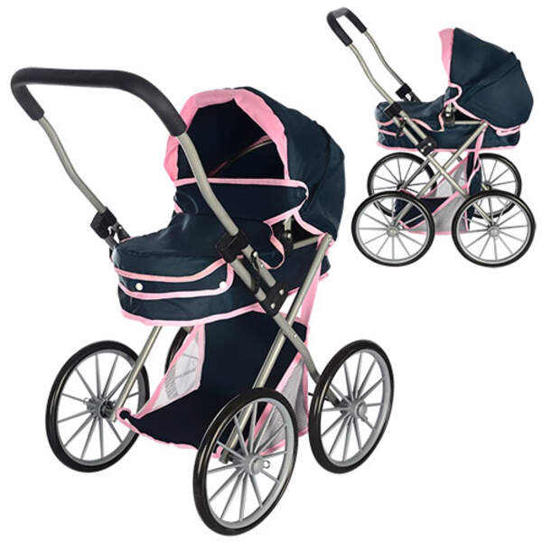 Коляска 69882BN (4шт) для ляльки, класика, 58-77-39см, кошик, метал, в кор-ці, 42-64-11,5см (шт.)