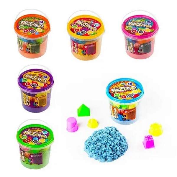 Набір креативної творчості "Кінетичний пісок "KidSand" банка 1000г (12) KS-01-01 (шт.)