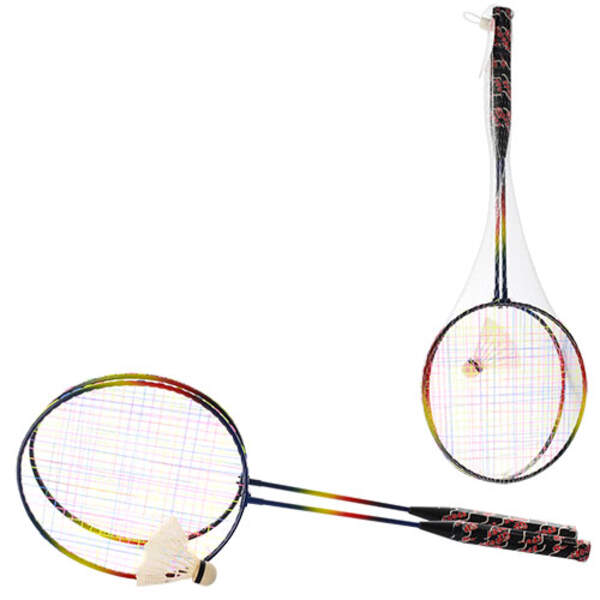Бадмінтон залізний MS 0754 (50шт) ракетки 2шт, 61,5см, волан, веселка, сітка, 61,5-21,5-4,5см (шт.)