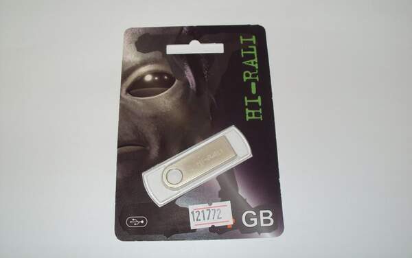 Usb флеш Hi-Rali 4Gb Shutle Silver (металева) (шт.)