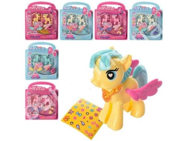 Конячка 258-5-6 (96шт) LP, 2шт, 6см, розбірна, 8 видів, на листі, 21,5-27,5-3см (шт.)