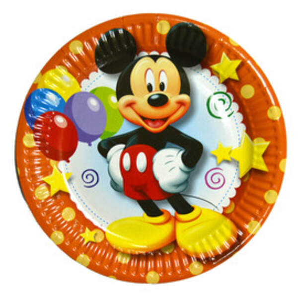 Тарілочки для дитячих днів народження в асортименті(10 шт) (шт.)