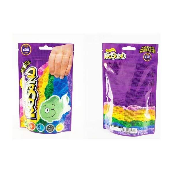 Набір креативної творчості "Кінетичний пісок "KidSand" пакет 600г (12) KS-03-02 (шт.)