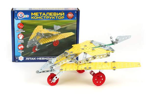 Конструктор металевий "Літак-невидимка ТехноК" арт.4869 (шт.)