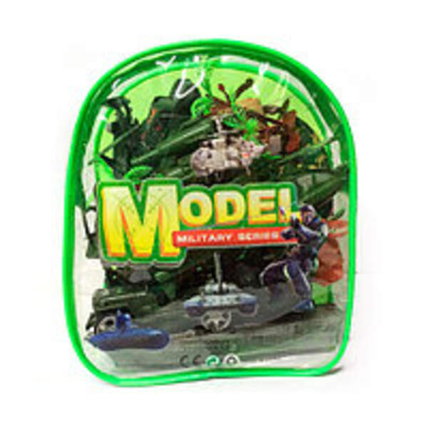 Комбат 588-1A (72шт) військовий транспорт, солдати, дерева, в рюкзаку, 16,5-18-5,5см (шт.)