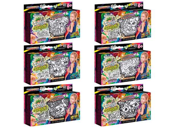 Набір креативної творчості "My Color Clutch" клатч-пенал-розмальовка укр (18) CCL-02-01U,02U,03U...0 (шт.)