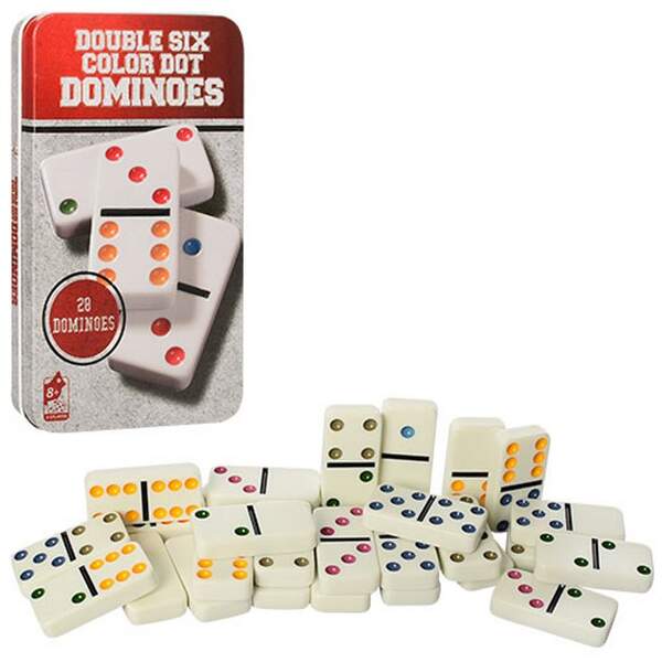 Доміно 501070 (30шт) 2 кольори, у кор-ці (метал), 19-11-2,5см (шт.)