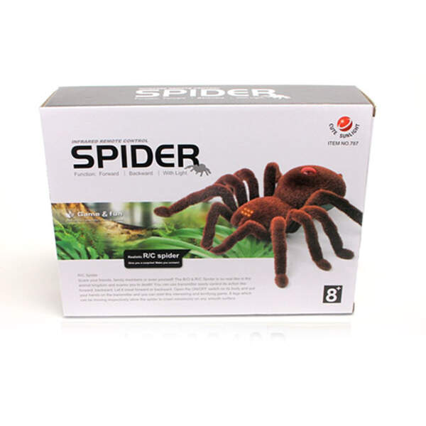 Павук 787 (24шт) д/к, 15см, світло, їздить, на бат, кор, 20-28-7,5см (шт.)