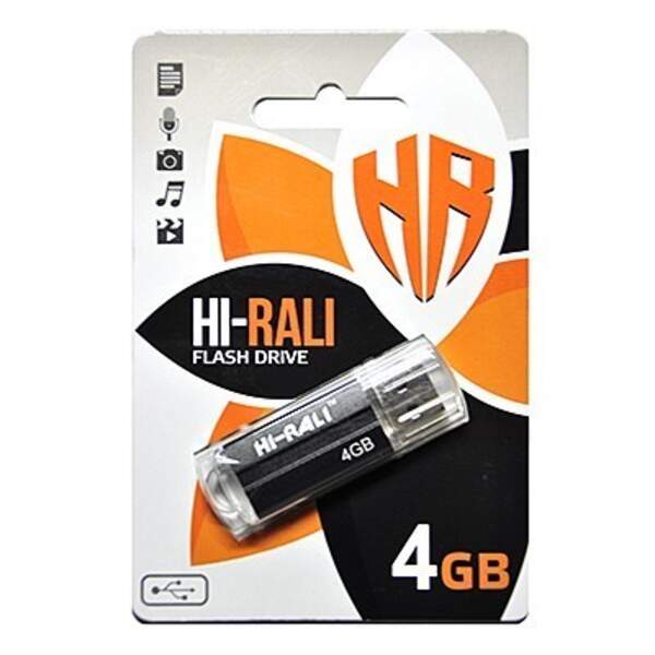 Usb флеш Hi-Rali 4Gb Corsair series  Black (шт.)