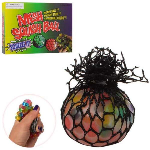 Іграшка MS 0416-5 (144шт) антистрес, 5см, виноград, багатобарвний орбіз, 24шт у дисплеї, 26-20-5см (шт.)