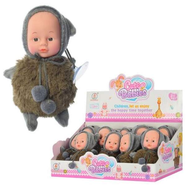 Пупс 60185AL-3 (192шт) 14см, м'яконабивний, присоска, 12шт в дисплеї, 33-19,5-15,5см (шт.)