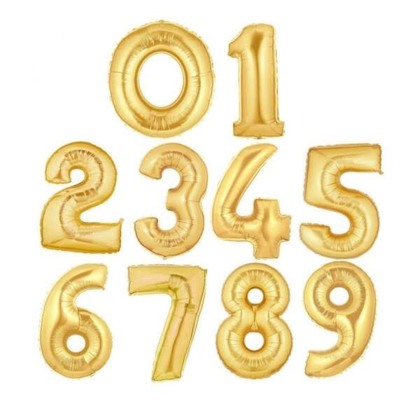 Кульки надувні фольговані цифри 65см/1шт (шт.)