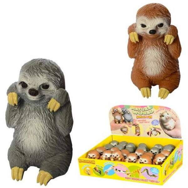 Тварина A142-PDQ (120шт) лінивець, 8см, 24шт (2 кольори) в дисплеї, 29-19-10,5см (шт.)