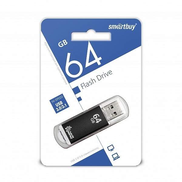 Карта пам*яті Smartbuy 64 GB V-CUT black USB (шт.)