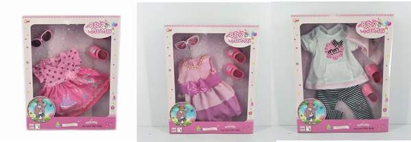 Лялькове вбрання 905-EIKM (48шт) взуття, окуляри, 4 види, в кор-ці, 29-36-5,5см (шт.)