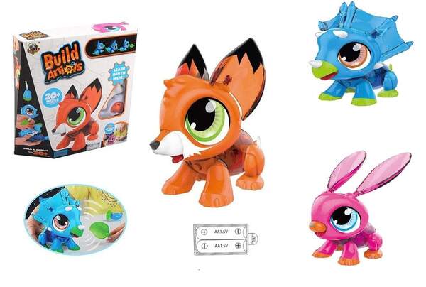 Інтерактивна тварина K-1/2/3 (24шт/2)3 виду,батар.,звук,світло,рух,у коробці 28*6*30см (шт.)