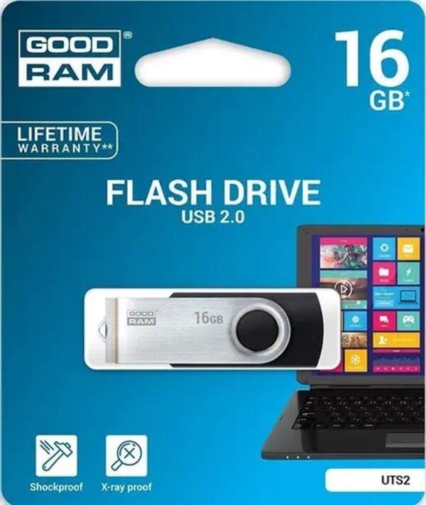 Good Ram  16Gb  UTS2  (Twister) 2.0 Black/20 (шт.)
