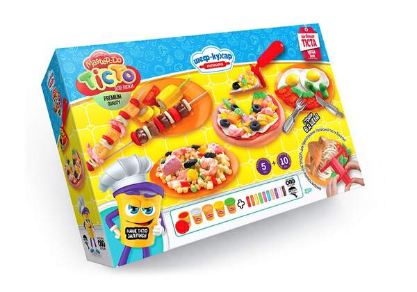 Набір креативної творчості "Тісто для ліпки "Master Do" ШЕФ-КУХАР Піцца велика укр (4) TMD-09-01U (шт.)