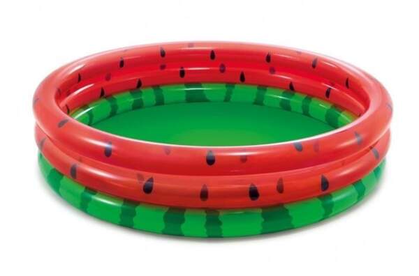 Басейн дитячий 58448 (6шт) Кавун, 168-38см, 3кільця, 581л, від 2років, ремкомплект, в кор-ці, (шт.)