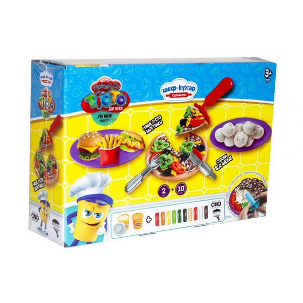 Набір креативної творчості "Тісто для ліпки "Master Do" ШЕФ-КУХАР Піцца середня укр(6) TMD-10-01U (шт.)