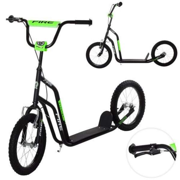 Самокат SR 2-044-B (1шт) дорослий, 2кол-гума 16д, кермо 94-111см, до 60кг, підн.28-11см, ручн.гальмо (шт.)