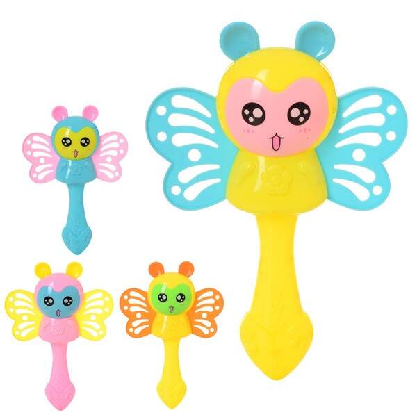 Брязкальце 012-1-630A (360шт) метелик, 18,5см, мікс кольорів, в кульку, 15-21-3см (шт.)