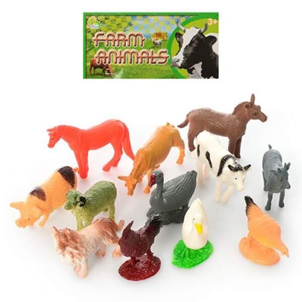Тварини NC2-012 (288шт) домашні, 4см, 12шт у кульку, 14-15-3см (шт.)