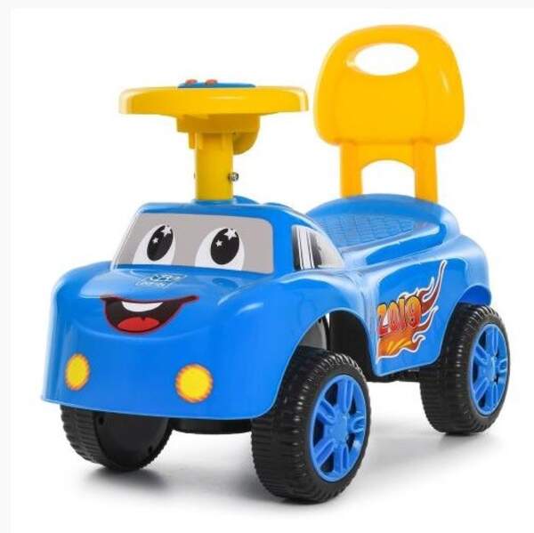 Каталка-толокар M 4073-4 (1шт) муз.,  дов. 53 см., бат., синій (шт.)