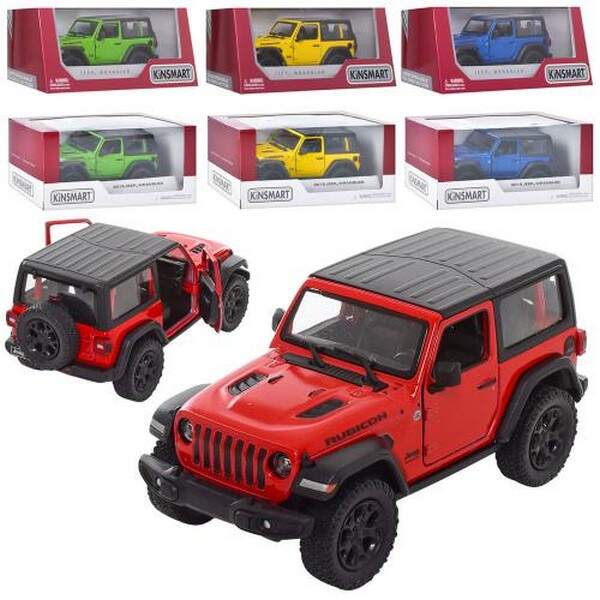 Модель джип 5'' KT5412WB Jeep Wrangler метал.інерц.відкр.дв.4кол.кор./96/ (шт.)