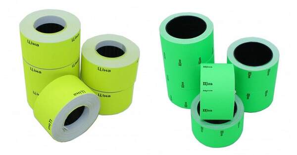 Цінник великий  б/р в рулоні 240шт по 35*50мм №XL-1-у 6шт/упак (480) (шт.)