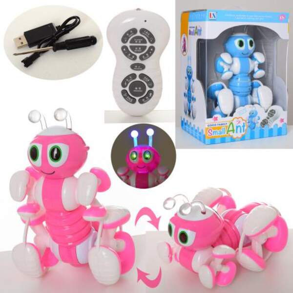 Комаха 900 (8шт) р/к, мураха, 27см, акум, муз, зв (англ), світло, танцює, програм, USB, 2кол, в кор, (шт.)