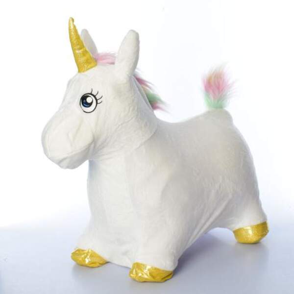 Стрибуни-єдинороги MS 2931 (12шт) ПВХ, 1200г, 58-28-50см, тканина, в кульку, 30-23-11см (шт.)